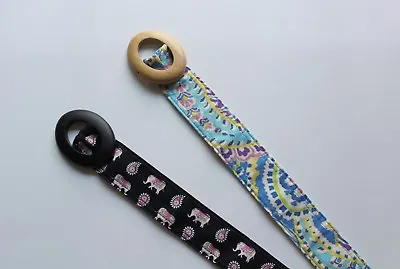 Women's Vera Bradley Elephant & Paisley Reversible Cotton Sash Cinch Belt 2Pack • $18