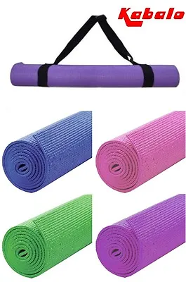 Extra Long Yoga Mat 183cm X 61cm Fitness Camping Exercise Pilates With Strap Bag • £6.75