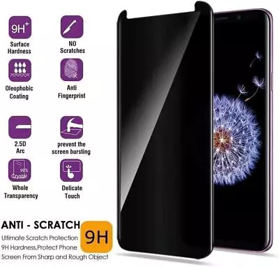 For Samsung Galaxy S9 Plus / S9 Privacy Anti-Spy Tempered Glass Screen Protector • $5.99