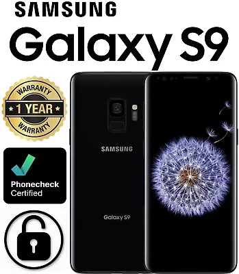 Samsung Galaxy S9 SM-G960U - 64GB - Midnight Black (Unlocked) • $119.95