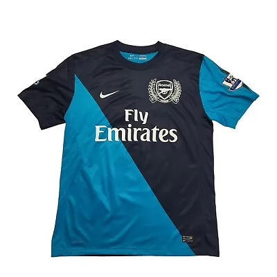 Nike Dri-Fit Van Persie Arsenal FC 2011 Away Football Shirt Men's L BB935 • £79.99