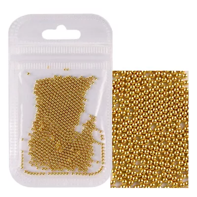 Nail Art Caviar Bead 10g Rhinestone Nail Art Micro Steel Ball Decorations UV Gel • $2.68