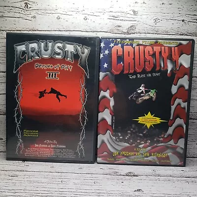 Crusty Demons Of Dirt 3 & 4 (Motocross DVD Lot 1997/98) - RARE Fleshwound Films • $34.99