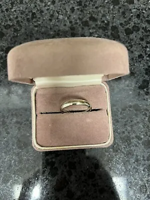 Men's 10k White Gold 4mm Wedding Band Ring - Size 11- (4.3g) • $209.99