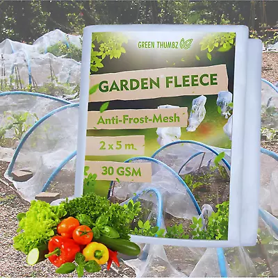 Garden Fleece Plant Cover Horticultural Fleece Anti Frost Mesh Garden Netting • £11.99