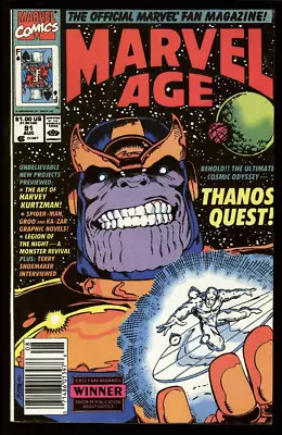 Marvel Age #91 Marvel 1990 (VF-) Thanos Quest Preview! NEWSSTAND! L@@K! • $2.99
