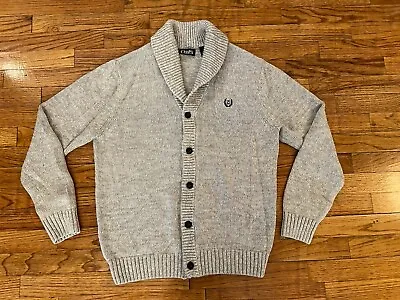 Chaps Ralph Lauren Men’s Sweater M Beige Cardigan 100% Cotton Shawl Collar • $39.95