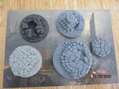 £6.50 • Buy Pack Of FIVE Resin Objective Markers Various Sizes- Warhammer 40k AOS D&D