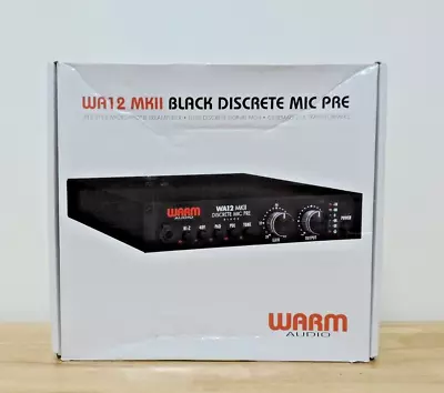 Warm Audio WA12 MKII Black Discrete Microphone Preamp • $299.99