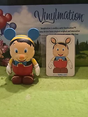 DISNEY Vinylmation 3  Park Set 1 Animation Pinocchio Variant With Card  • $14.99