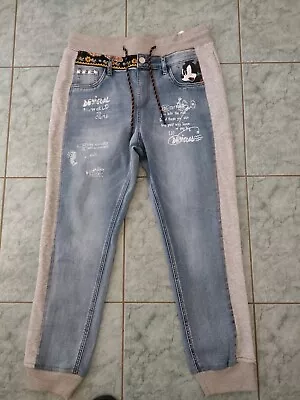 DESIGUAL X Mickey Mouse Jeans L • $69.99