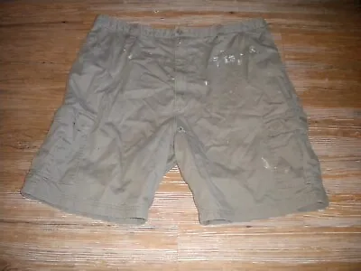 Men's  Sz 42 Cargo Shorts Wrangler  Cotton Stained  Holes Still Lots Of Use Left • $2.99