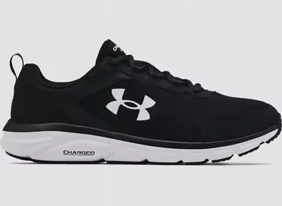 Under Armour Charged Assert 9 Men's Running Shoes - Black/White Size US 9.5 • $39.95