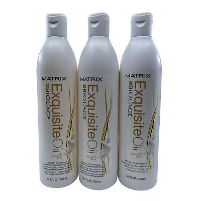 Matrix Biolage Exquisite Oil Micro Oil Shampoo 16.9 Oz PACK OF 3 • $41.59