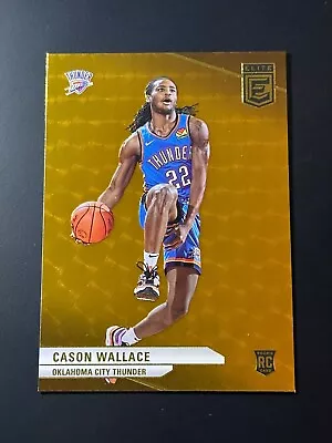 2024 Donruss Elite CASON WALLACE Rookie RC Orange Parallel OKC THUNDER  #219 • $0.99