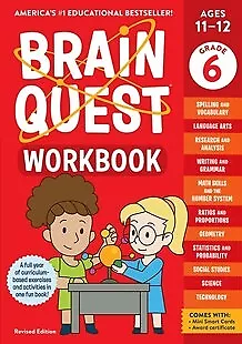 Brain Quest Workbook: 6th Grade Revised Edition Revised Edition • $12.49