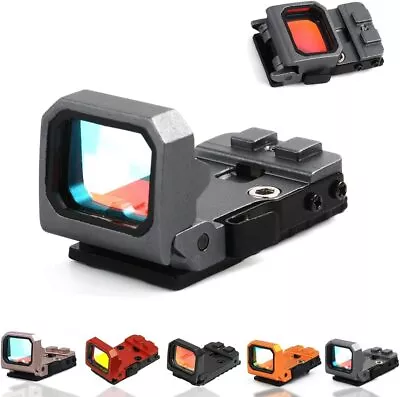 Mini Folding Flip Up Red Dot Sight Holographic Reflex Sight RMR For Glock Pistol • $38.98