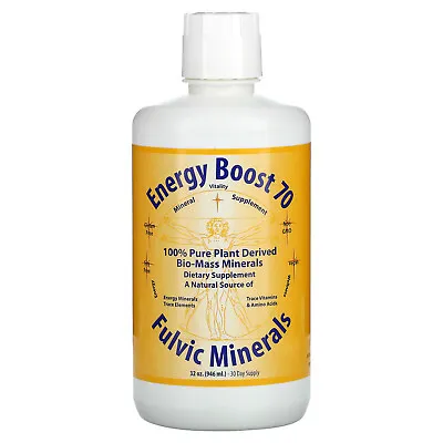 Energy Boost 70 Fulvic Minerals 32 Oz (946 Ml) • $21.65