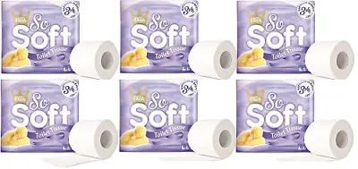 Little Duck So Soft Classic Comfort Toilet Rolls 3 Ply 6 X 9 Pack = 54 Rolls • £20.99