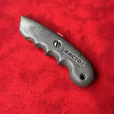 VINTAGE X-ACTO RETRACTABLE BLADE UTILITY KNIFE Grey Metal Handle - USA  (k12) • $12.75