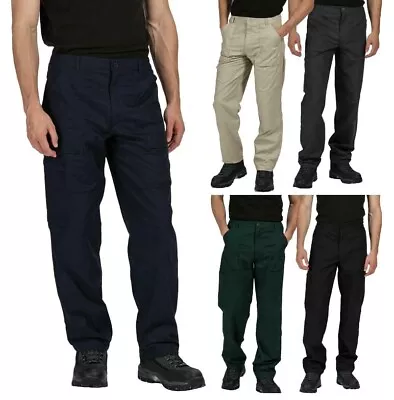 Regatta Mens Water Repellent Action Cargo Elasticated Trousers Walking Workwear • £14.99