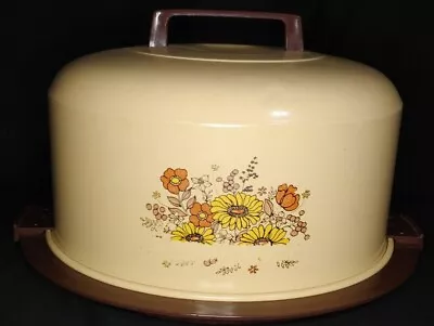 $39.99 • Buy Vintage Large Atapco Metal Covered Cake Pie Carrier Made In USA