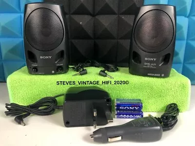 Sony Srs-a21 Mini Portable Speaker System & Original Power Supply & Car Charger! • £38.99