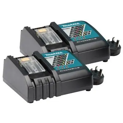 Makita Dc18rc Lithium Ion  7.2v - 18v Fast Battery Charger 240v New Twin Pack • £44.99
