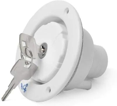 £14.99 • Buy Water Inlet FIller Cap - Lockable - Back Or White For Campervan