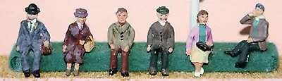 6 1950 Seated F51 UNPAINTED OO Scale Langley Models Kit People Figures 1/76 • £9.01