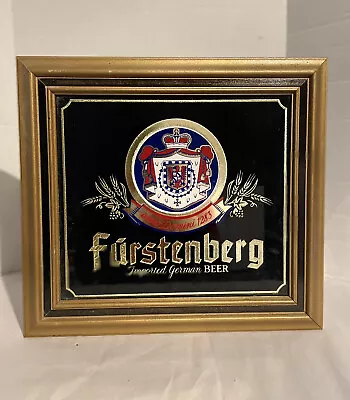 Vintage FURSTENBERG Imported German Beer Advertising Mirror Pabst Brewing 1980 • $60