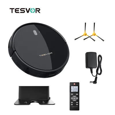 Tesvor M1 Robot Vacuum Cleaner 4000Pa Suction Power Mop 120Min App Control • $55.99