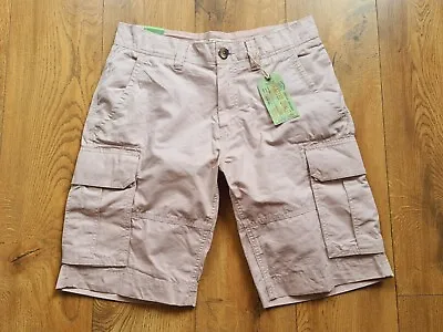 Fat Face Shorts Mens Very Rare Baby Pink Cotton Cargo Combat Military New 32 • £42