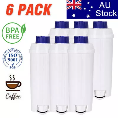 6X Water Filter For Delonghi Magnifica S Automatic Coffee Machine ECAM22110SB Au • $45.88