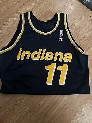 $90 • Buy Detlef Shrempf Indiana Pacers Champion Jersey Vintage Size 44