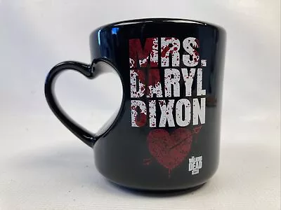 Mrs Daryl Dixon 2014 TWD The Walking Dead 12 Oz Ceramic Mug W/Heart Handle EUC • $9.74