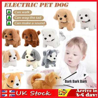 £7.90 • Buy Robot Electronic Dog Puppy Plush Wag Tail Toys Bark Walk Funny Toy For Kids Gift