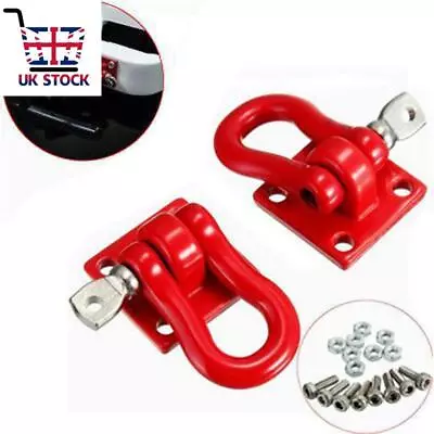 Red Trailer Hook Shackles Buckle For WPL B14 B24 C14 1/16 RC Car Military Truck • £7.98