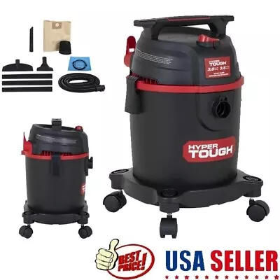 Wet/Dry Vacuum Carpet Cleaner 3 Gallon 3.5 Peak Shop Vac Car Garage Workshop New • $33.98