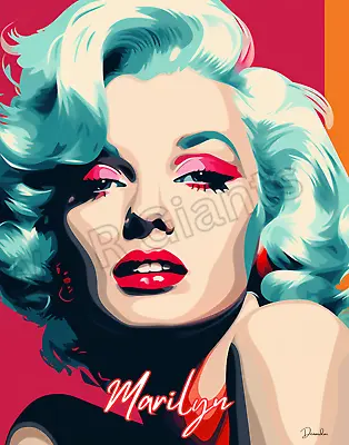 Marilyn Monroe Glam Wall Art Poster 11x14 Trendy Art Fashion Art Wall Decor • $19.99