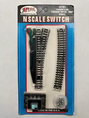 Atlas 2701 Standard Switch - Right Remote N-Scale Fast Shipping NEW • $13.50