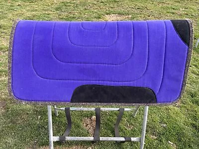 Royal Purple Top W/Felt Mayatex Ranch Working Western Saddle Pad  32  X 32  X 1  • $50