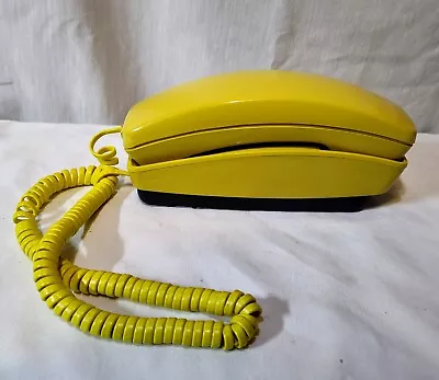 Vtg GTE Yellow Touch Tone Desk Or Wall Mount Telephone - Push Button Model # 980 • $39.99