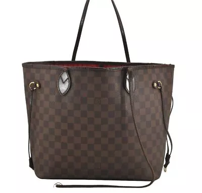 Authentic Louis Vuitton Damier Neverfull MM Shoulder Tote Bag N51105 Junk 6029I • $1055.42