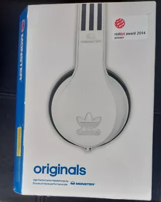 RARE - Adidas Originals By Monster Over-Ear Headphones WHITE NEW SEALED BOX • $107