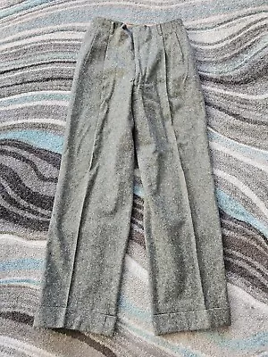 Vintage Pendleton Wool Pants Mens 28 X 30 Green 40s 50s Pleated  • $99.94