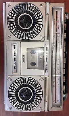 Classic Vintage Sharp GF-5050 Radio 10W Cassette Boombox Ghettoblaster Working • $55