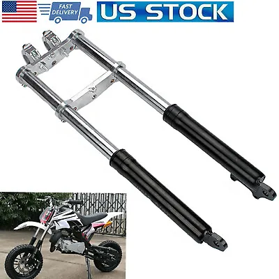 Front Fork Shock 2 Stroke Small Mini Triple Dirt Pit Bike Pro Trail 49CC Black • $34.74