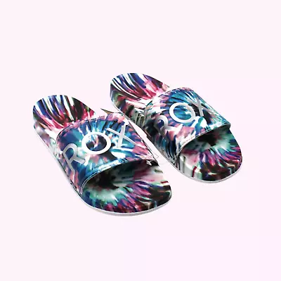 Roxy Sandals|Slippy Printed Slide Sandals| Women Shoes| MSRP $32 • $32