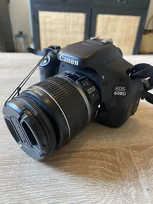 Canon EOS 600D 18.0MP Digital SLR Camera - Black (Kit W/ EF-S 18-55mm IS II... • £250